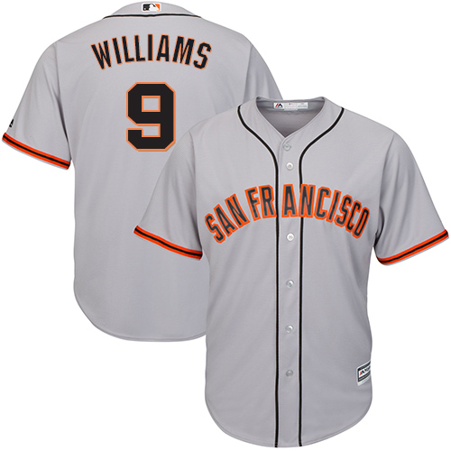 Giants #9 Matt Williams Grey Road Cool Base Stitched Youth MLB Jersey - Click Image to Close